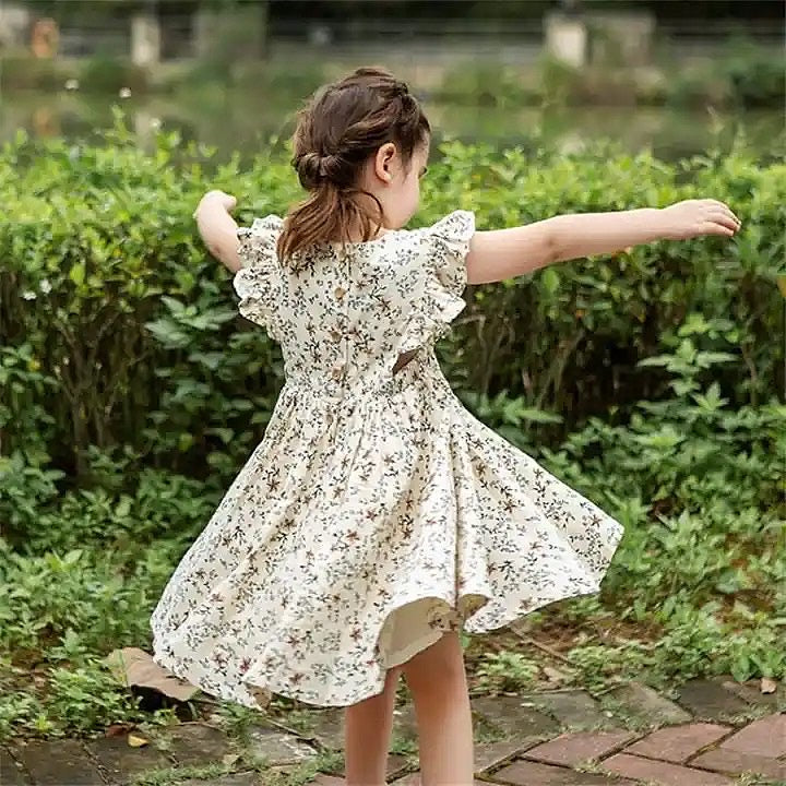 Floral Button Back Dress