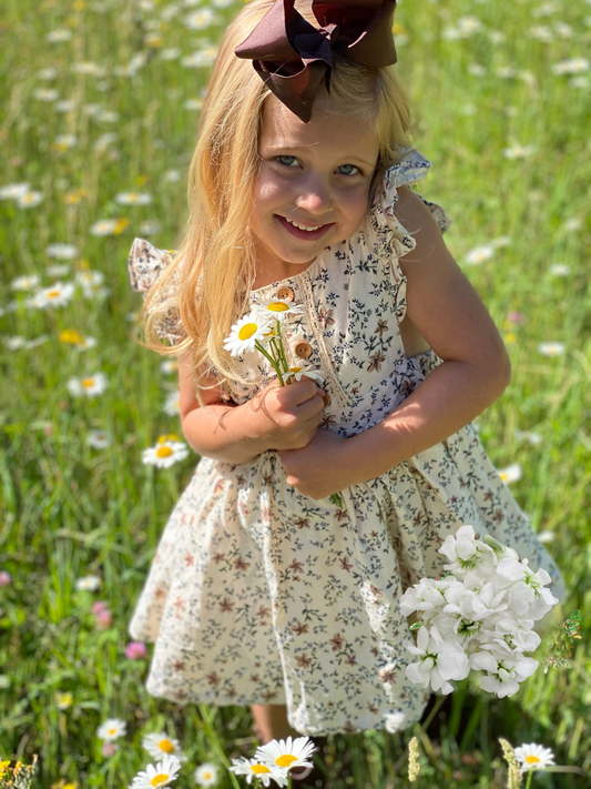 Floral Button Back Dress