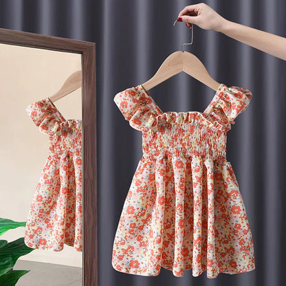 Rouged floral dress