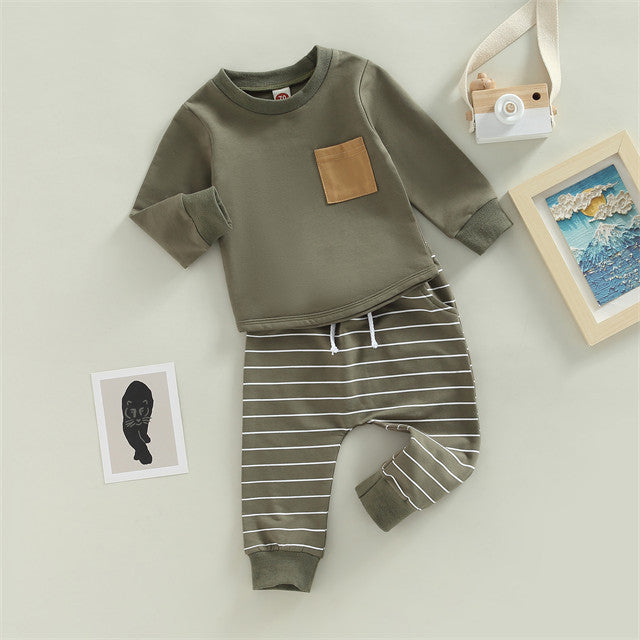 Striped pants & top set