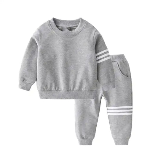 Grey Striped Tracksuit